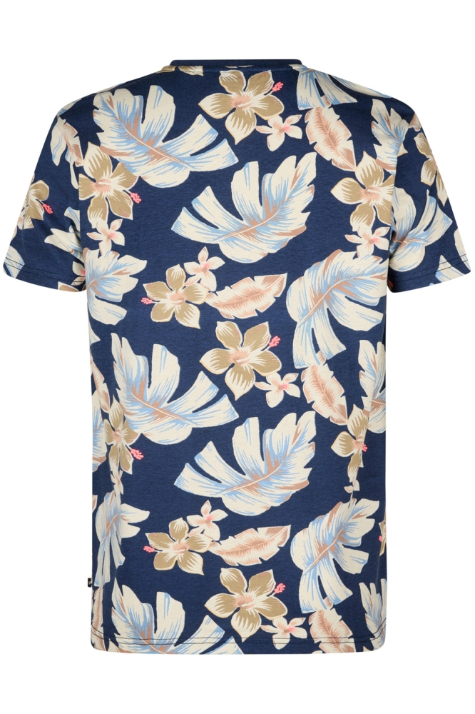 AOP T SHIRT HIBISCUS M 1050 TSR655 5178 Navy Blue